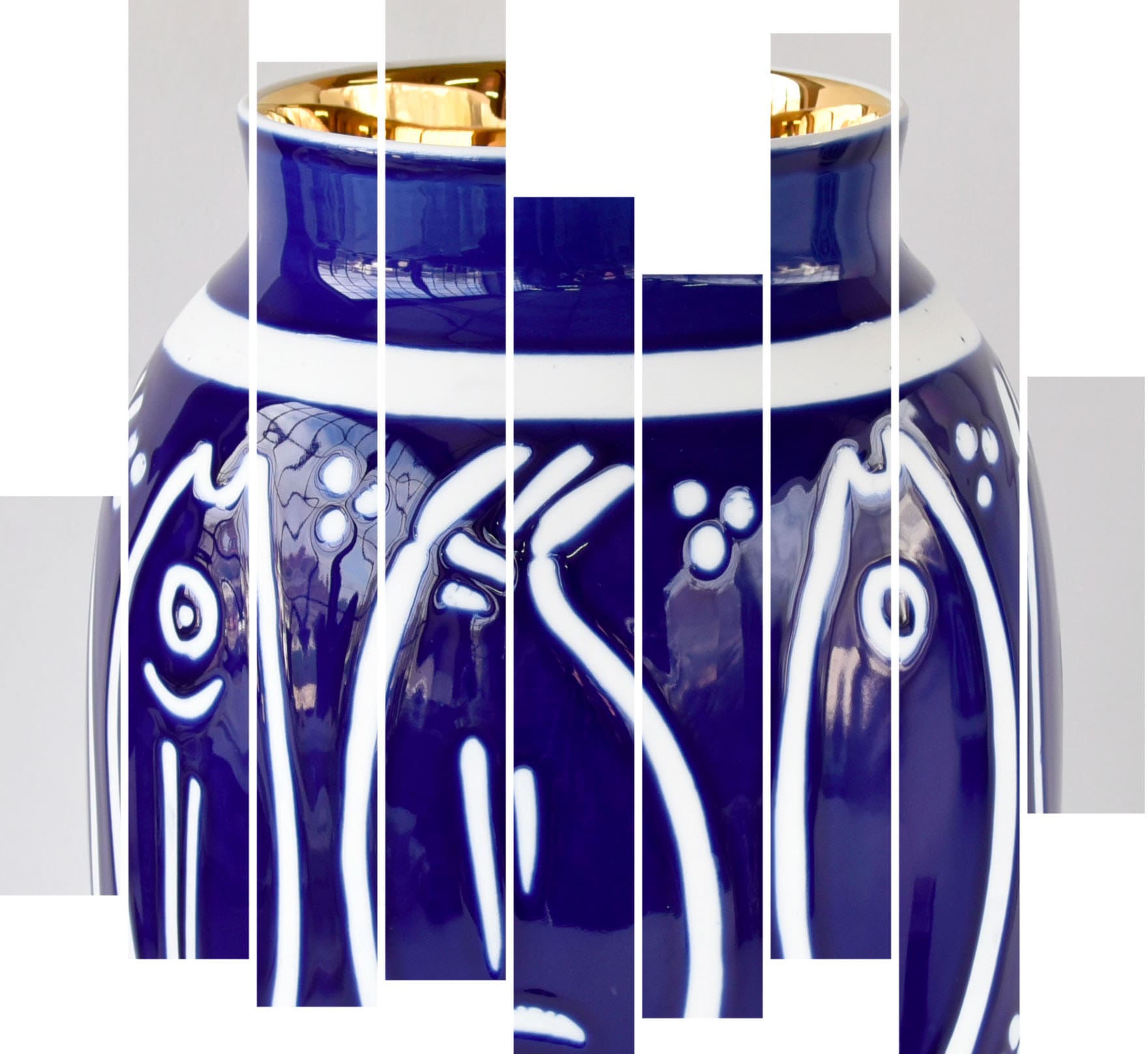 Vase Atelier Buffile Bleu